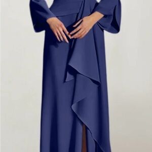 Elegant Navy Blue Women's Dress